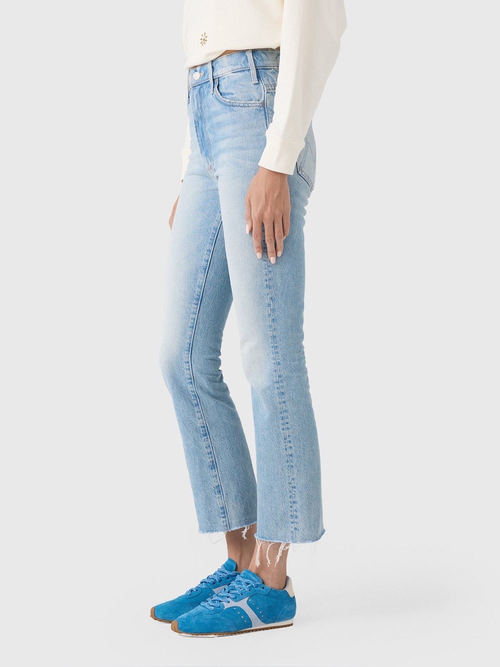 Mother Denim - The Hustler Ankle Fray Jean in Knock on Wood Size 29